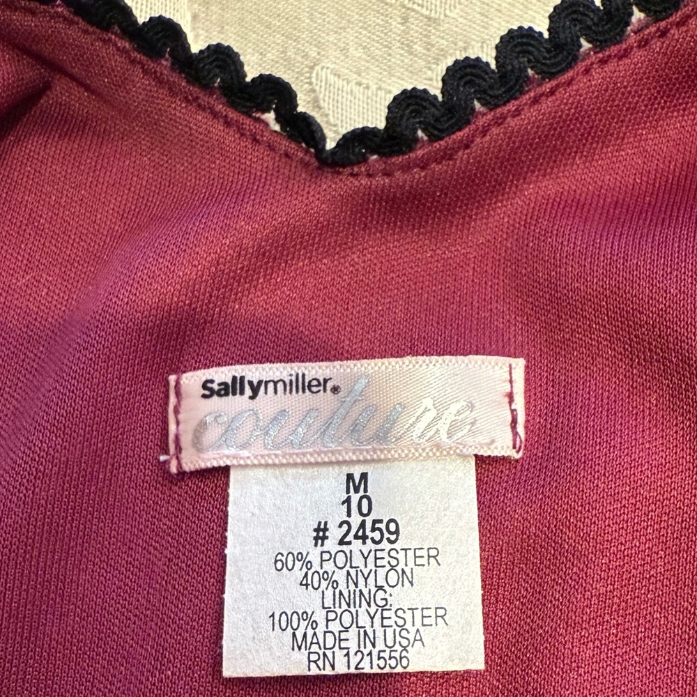 Girls velvet maroon size 10 dress